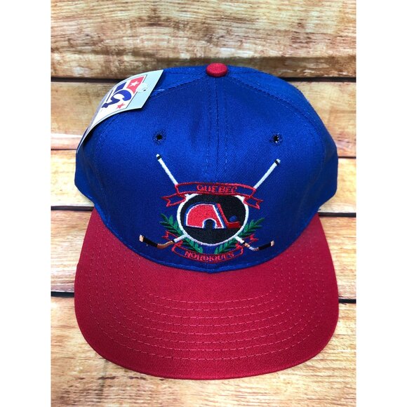 NWT Vintage Quebec Nordiques Hockey NHL Snapback Hat Cap The Game (a37) - Picture 1 of 8